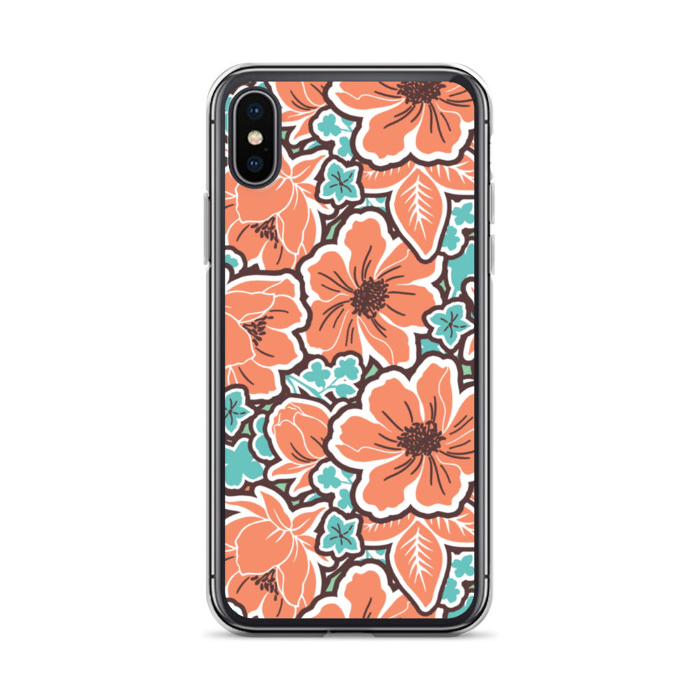 iPhone Case - Orange Hibiscus - 17 sizes  20.00 bigkahunatshirts