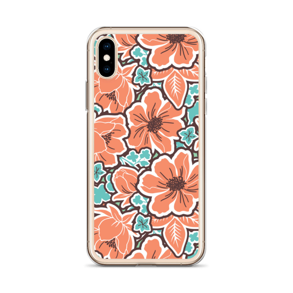 iPhone Case - Orange Hibiscus - 17 sizes  20.00 bigkahunatshirts