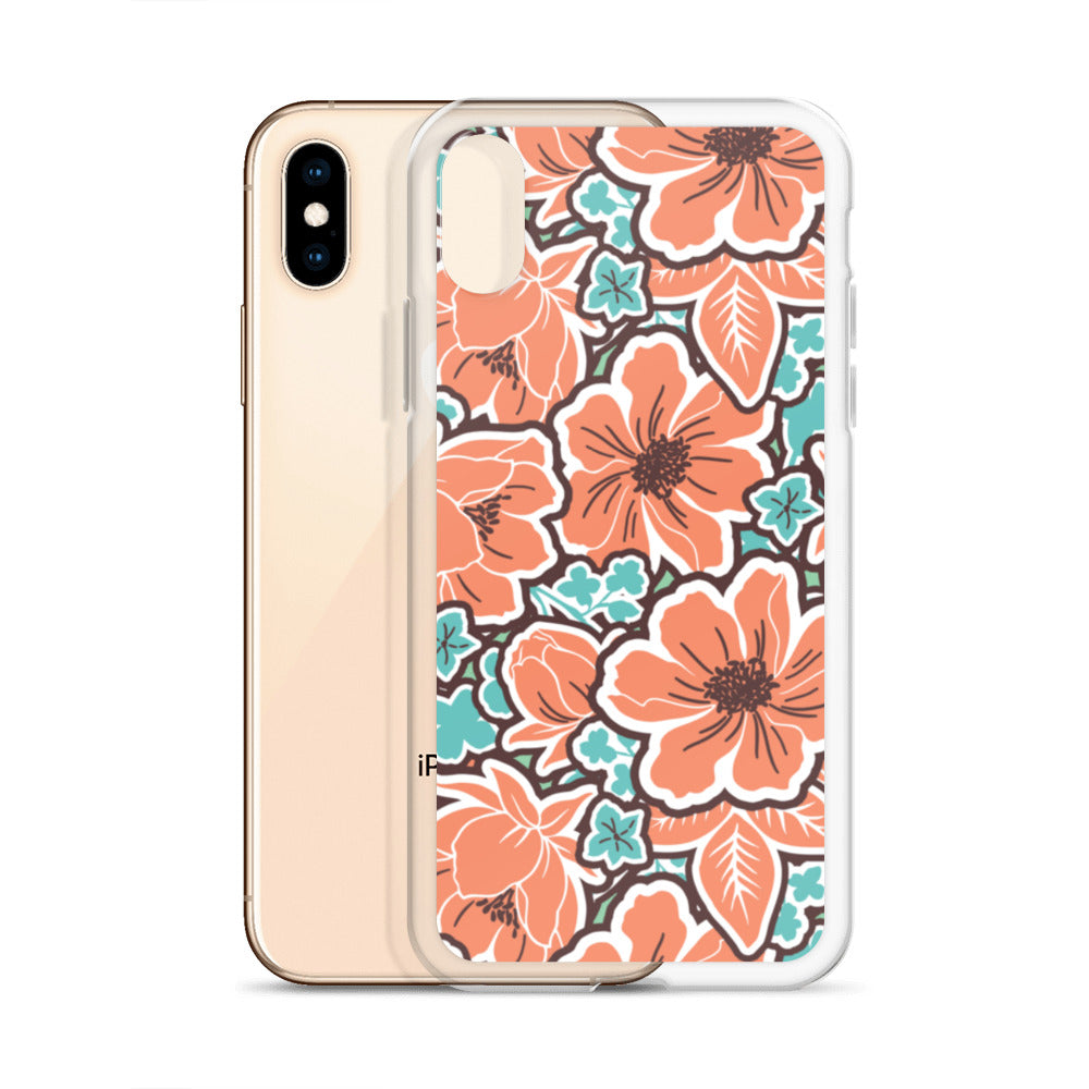 iPhone Case - Orange Hibiscus - 17 sizes  20.00 bigkahunatshirts