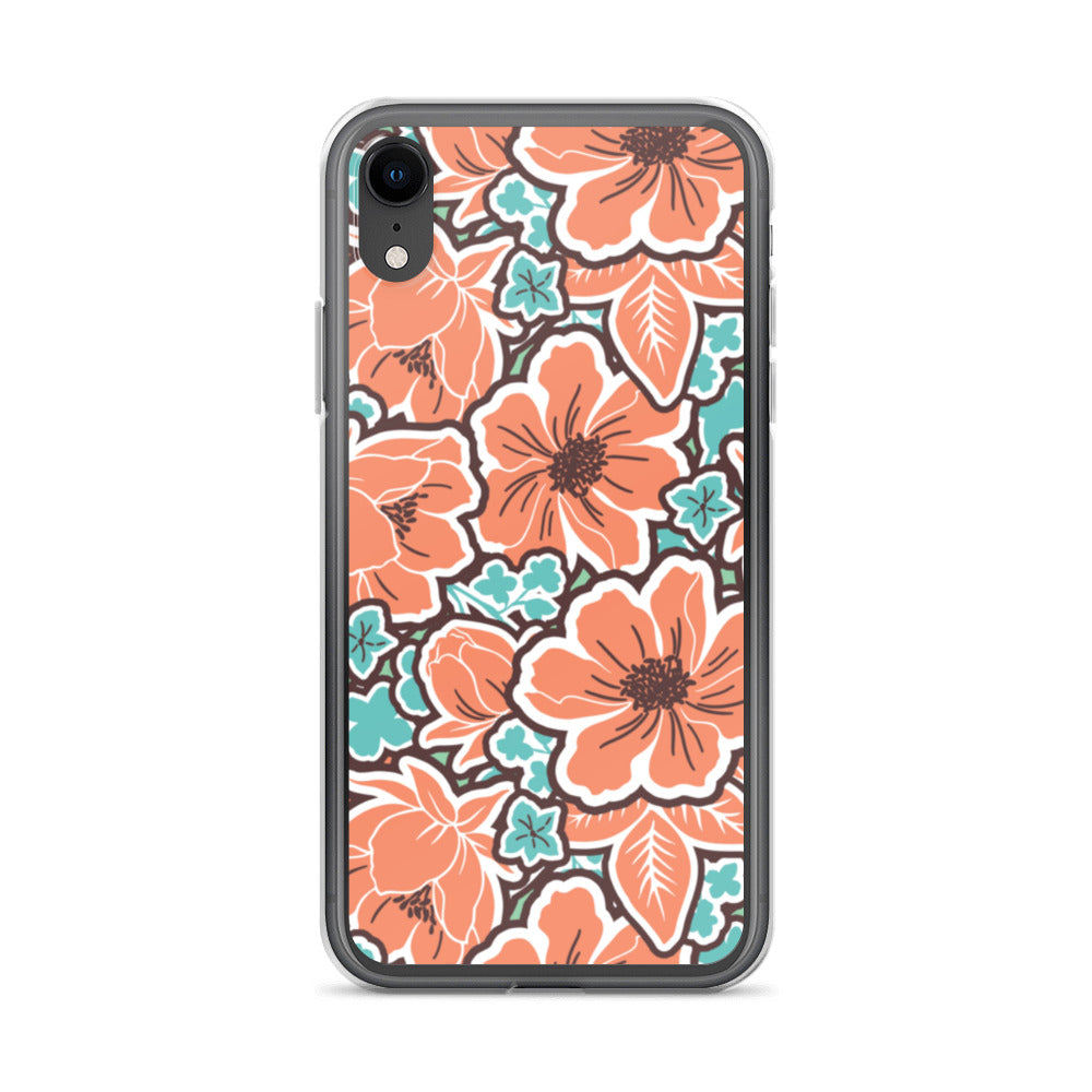 iPhone Case - Orange Hibiscus - 17 sizes  20.00 bigkahunatshirts