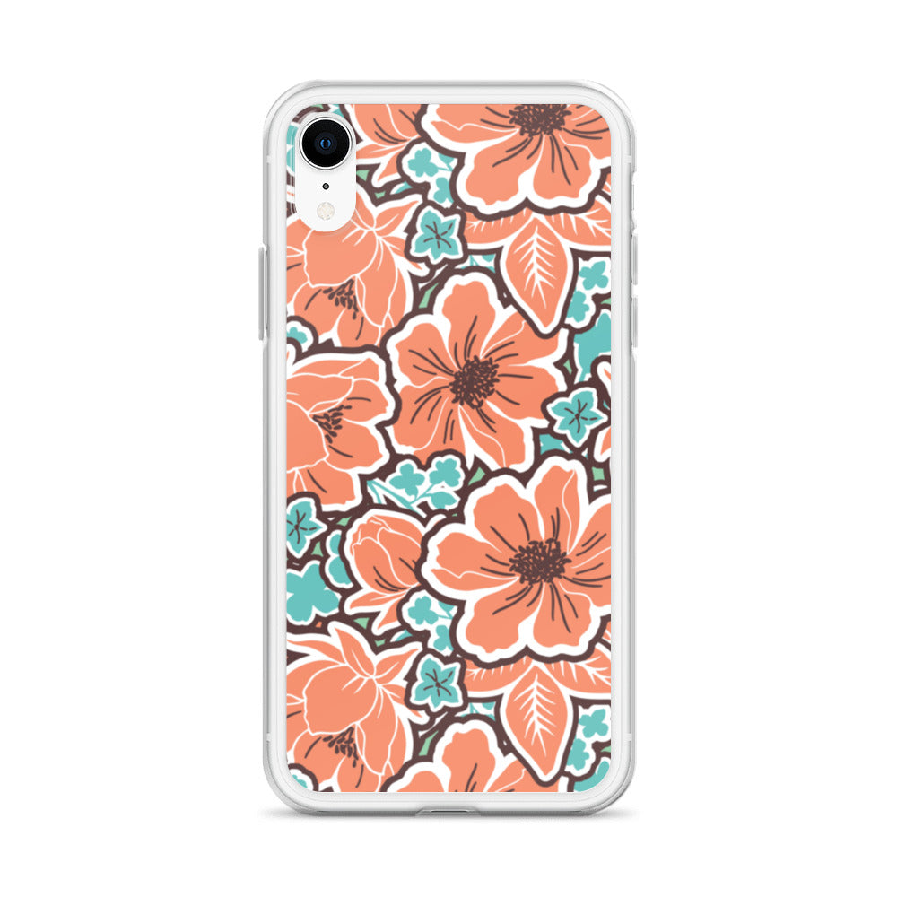 iPhone Case - Orange Hibiscus - 17 sizes  20.00 bigkahunatshirts