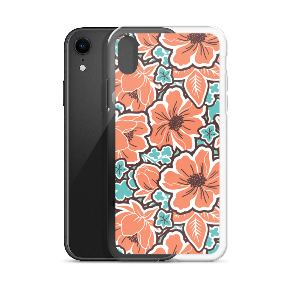 iPhone Case - Orange Hibiscus - 17 sizes  20.00 bigkahunatshirts