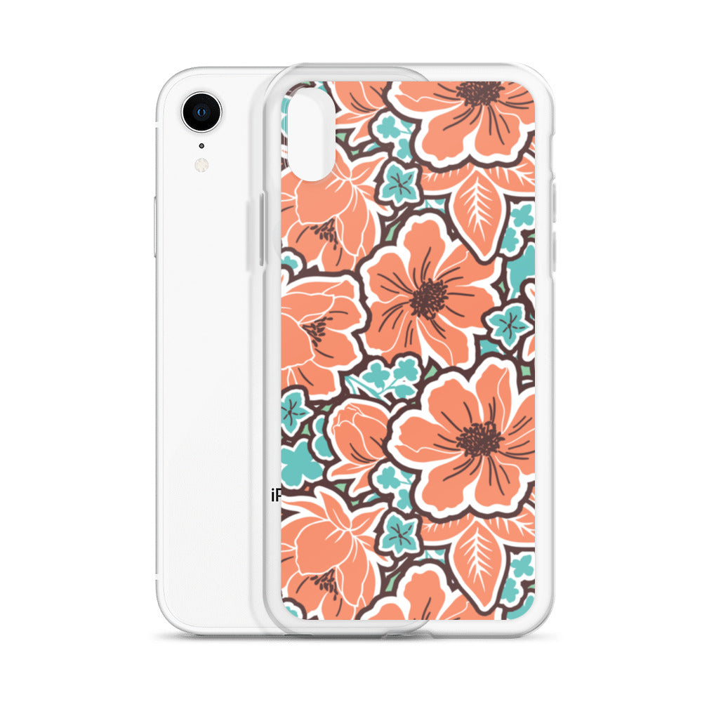 iPhone Case - Orange Hibiscus - 17 sizes  20.00 bigkahunatshirts