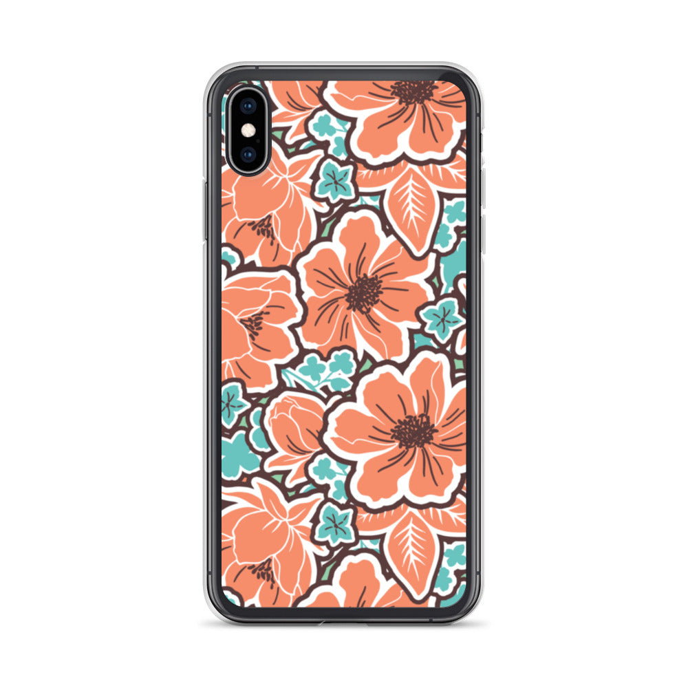 iPhone Case - Orange Hibiscus - 17 sizes  20.00 bigkahunatshirts