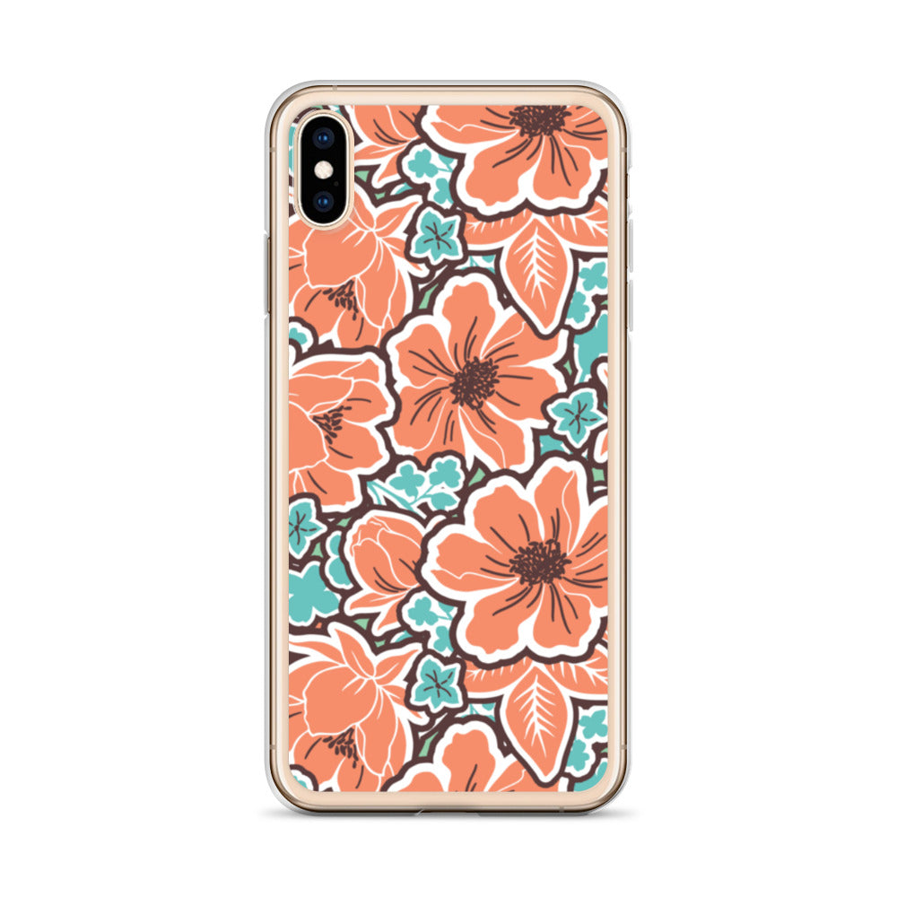 iPhone Case - Orange Hibiscus - 17 sizes  20.00 bigkahunatshirts