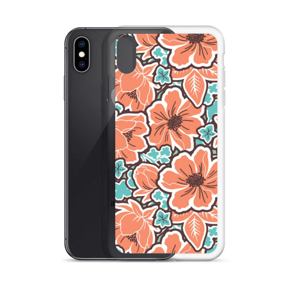 iPhone Case - Orange Hibiscus - 17 sizes  20.00 bigkahunatshirts