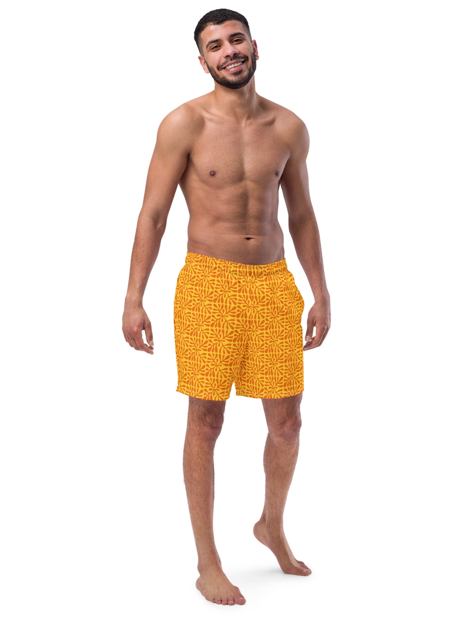 Swim Trunks for Men - Orange 'Alani  52.00 bigkahunatshirts