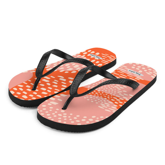 Flip-Flops - Orange pattern  20.00 bigkahunatshirts