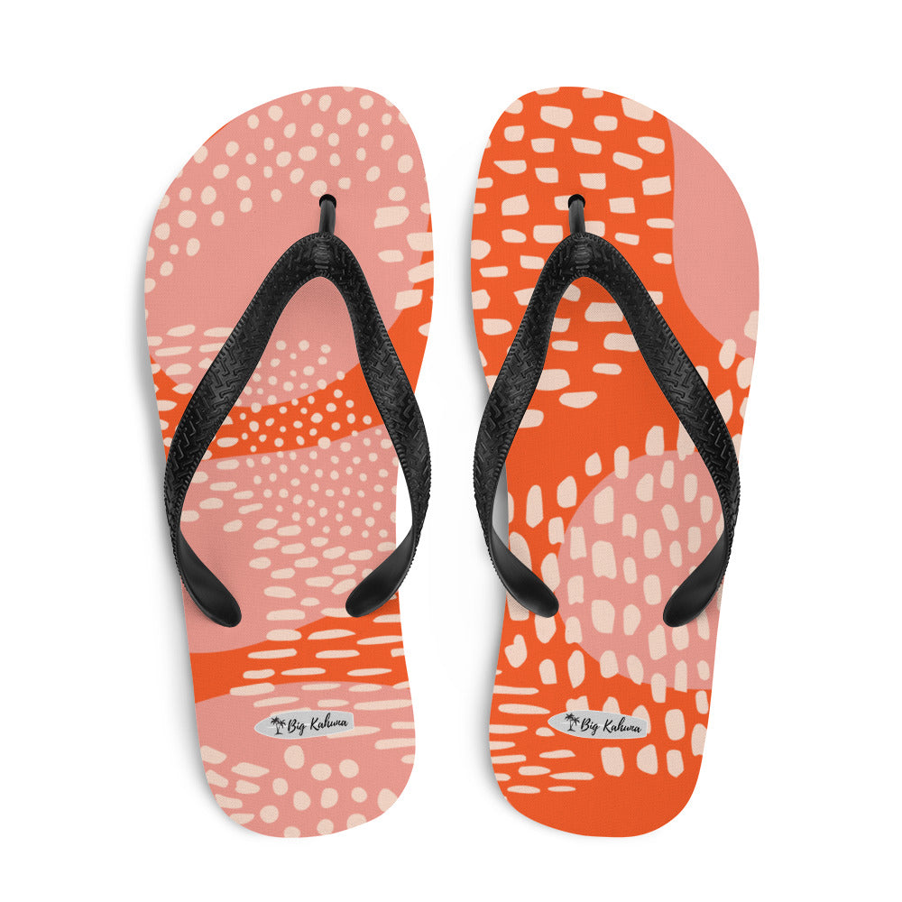 Flip-Flops - Orange pattern  20.00 bigkahunatshirts