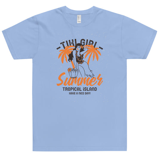 Tiki Girl Summer T-shirt 3 - more colors!  34.00 bigkahunatshirts