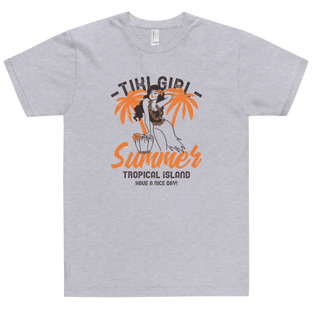 Tiki Girl Summer T-shirt 3 - more colors!  34.00 bigkahunatshirts