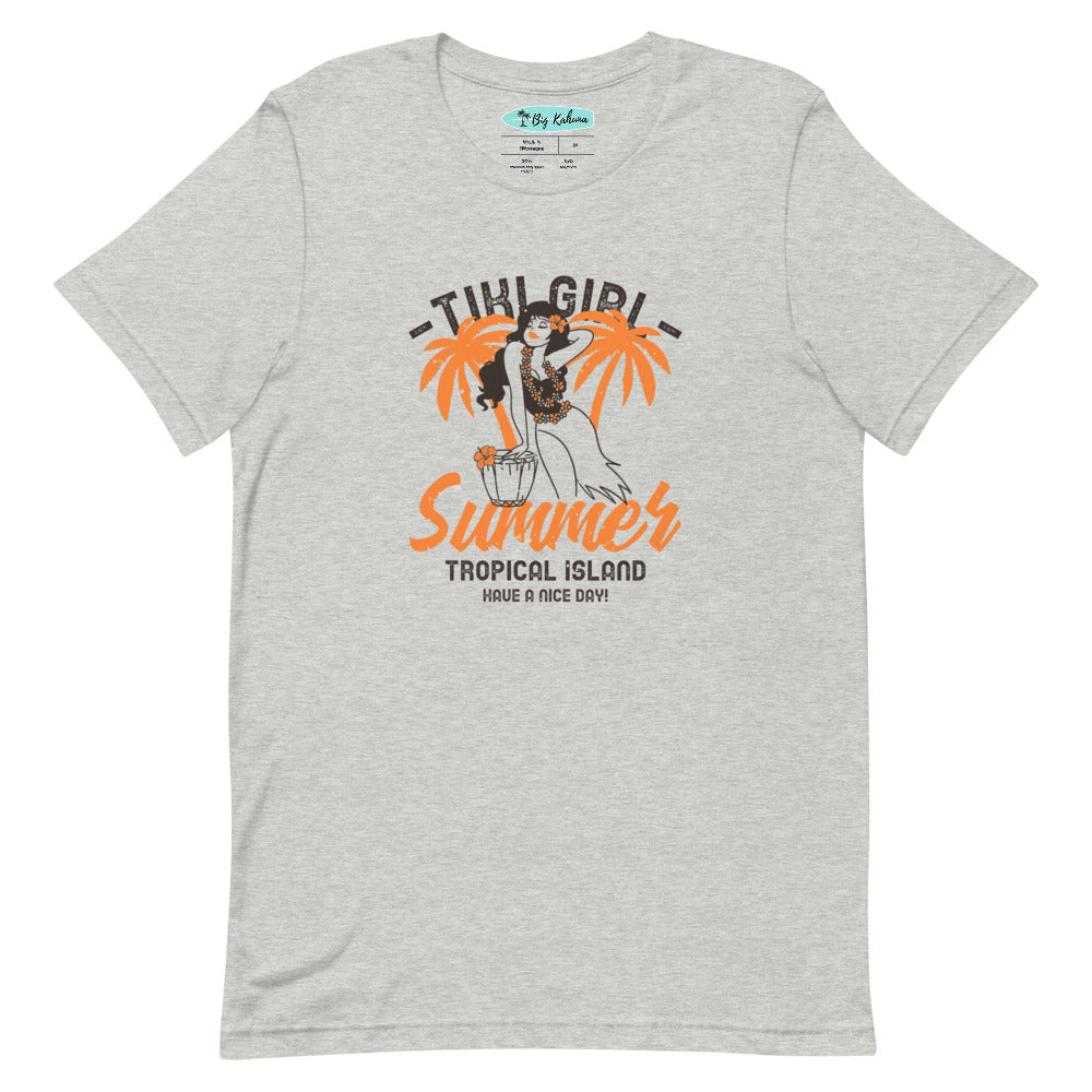 Tiki Girl Summer T-Shirt 2 - more colors!  34.00 bigkahunatshirts