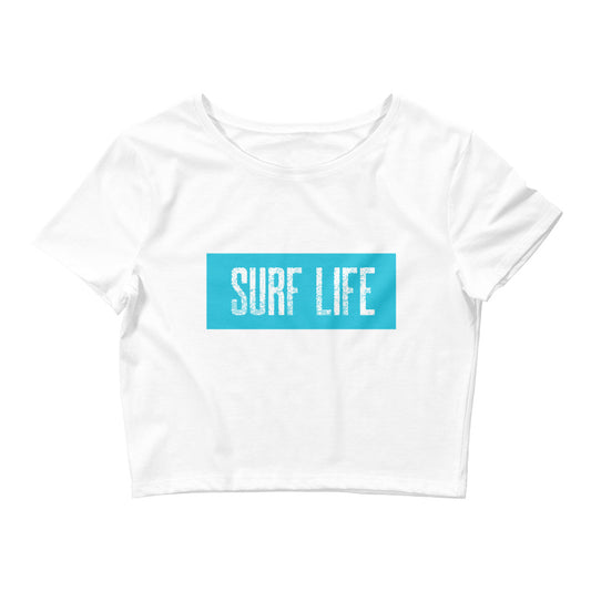 Surf Life Crop Tee  37.00 bigkahunatshirts